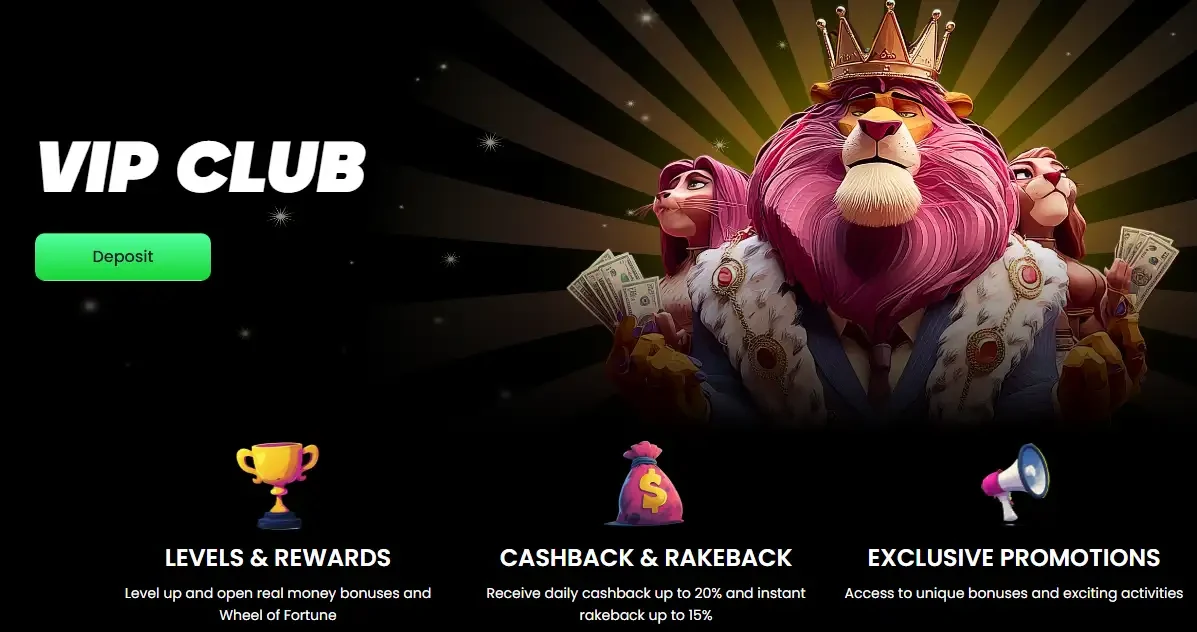 Tiptop Casino VIP-programma